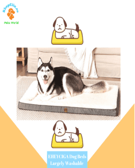 EHEYCIGA Dog Beds Largely Washable With Removable Cover