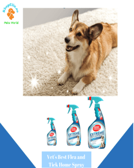 Vet’s Best Flea and Tick Home Spray | Flea Treatment for Dogs and Home